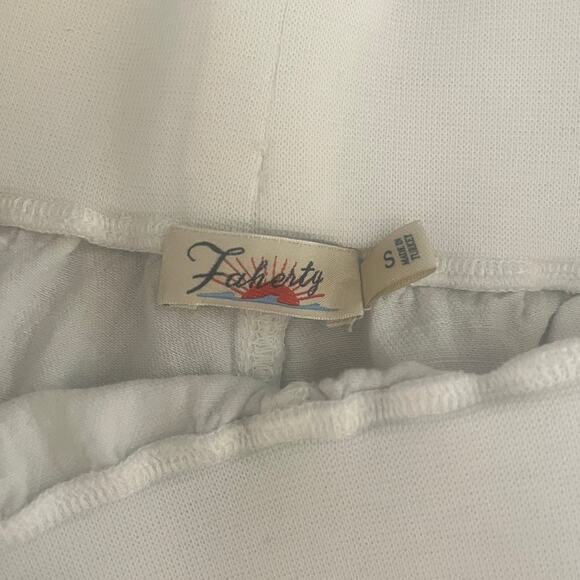 Faherty Arlie Day Linen Blend High Waisted Pull On Shorts White Size Small - Picture 4 of 5